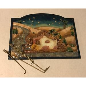 vintage Fontanini Magnetic Nativity Metal Advent Calendar Christmas holiday